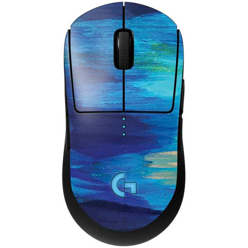 Ocean Blue Brush Stroke by Etta Vee G Pro Wireless Gaming Mouse Skin